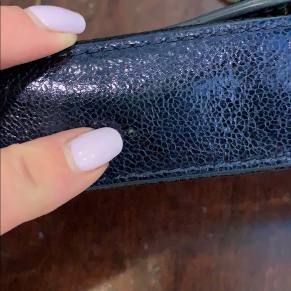 Tory Burch navy metallic mini bag. - Picture 8 of 8